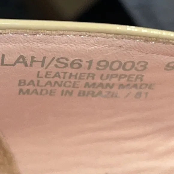 Kate Spade New York Kylah Nude Patent leather vero curio block Heel Shoe 9M