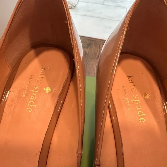 kate spade New York Wescott Fawn/Beige Patent Leather Wedge