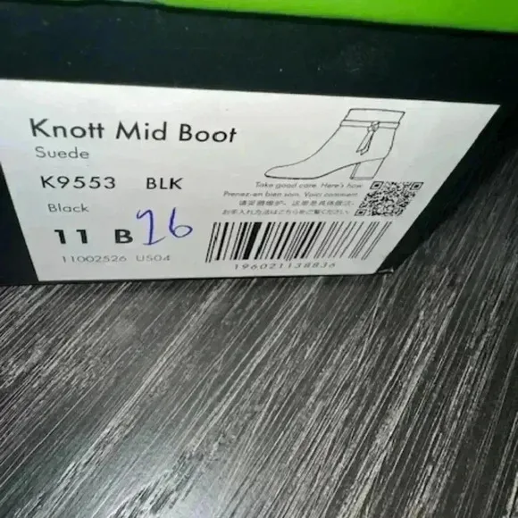 KATE SPADE NEW YORK Women's Knott Mid Heel Boots NWT