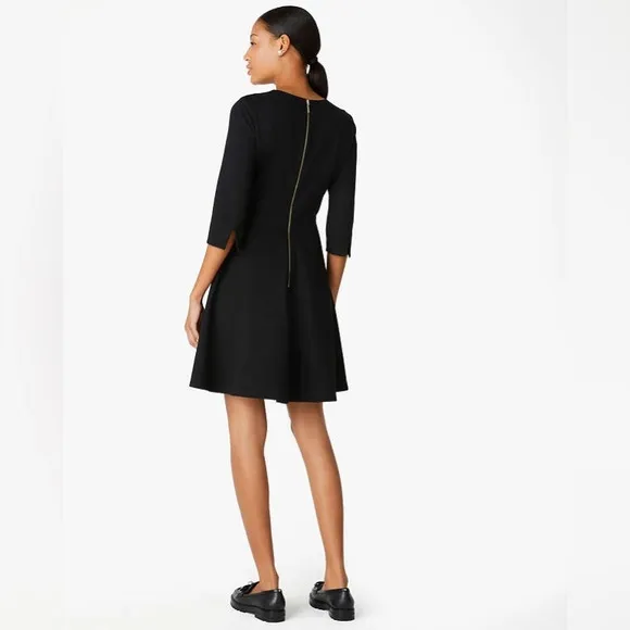 ♠️kate spade Pearl Bow Ponte Dress, Black NWT