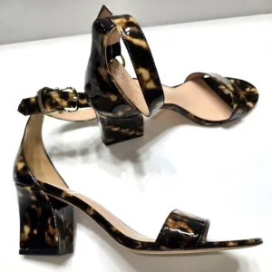 KATE SPADE Women's Tortoise Shell Block Heel Sandals