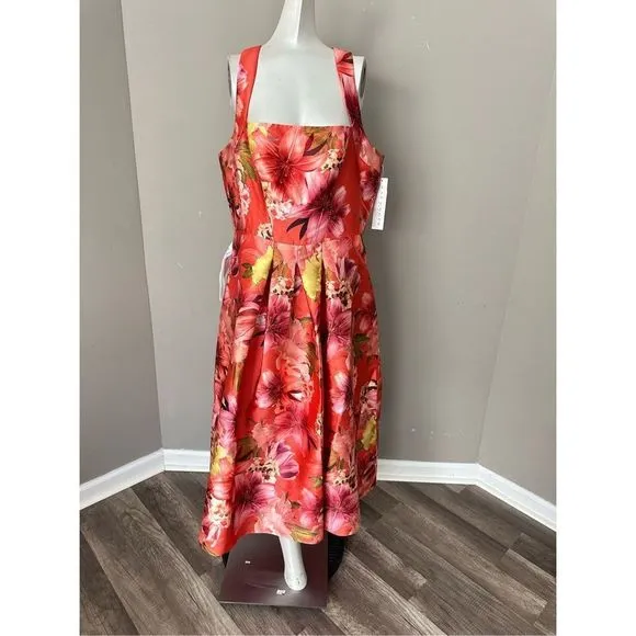 KAY UNGER MORGANA TEA LENGTH DRESS SIZE 2 $298