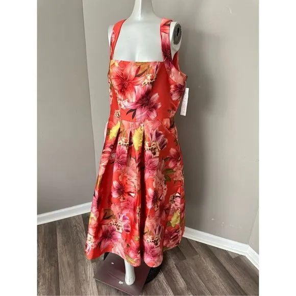 KAY UNGER MORGANA TEA LENGTH DRESS SIZE 2 $298