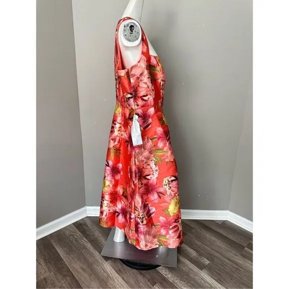KAY UNGER MORGANA TEA LENGTH DRESS SIZE 2 $298
