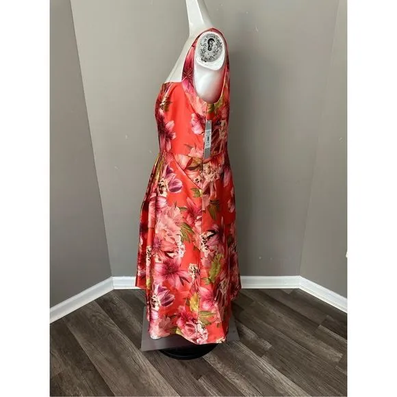 KAY UNGER MORGANA TEA LENGTH DRESS SIZE 2 $298