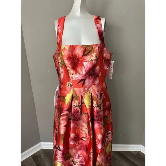 KAY UNGER MORGANA TEA LENGTH DRESS SIZE 2 $298