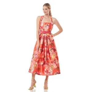 KAY UNGER MORGANA TEA LENGTH DRESS SIZE 2 $298