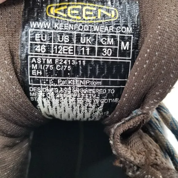 KEEN Boots Utility Mid Safety Toe Waterproof Work Boot Keen dry - Size 12EE
