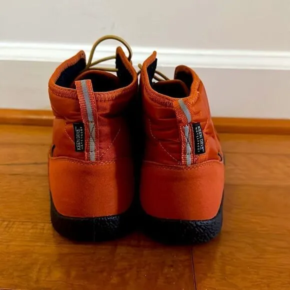 Keen Boy's Youth Howser II Waterproof Orange Chukka Boots Sz 7
