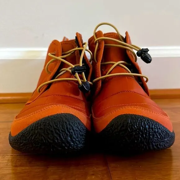 Keen Boy's Youth Howser II Waterproof Orange Chukka Boots Sz 7