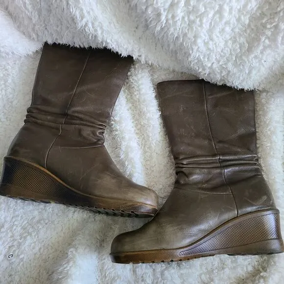 Keen‎ Kate Slouch Mid Calf Boots Olive Mossy Green