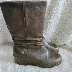 Keen‎ Kate Slouch Mid Calf Boots Olive Mossy Green