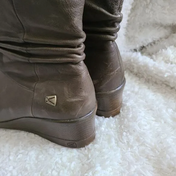 Keen‎ Kate Slouch Mid Calf Boots Olive Mossy Green