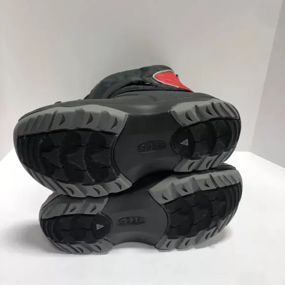 Keen Lumi II Youth Boy’s Size 5M Black/Red Waterproof Boots