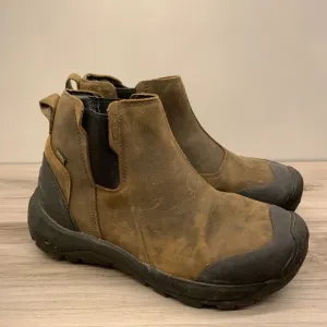 KEEN Revel IV Chelsea 1025559 Leather Slip On Boots Men’s 9.5 Brown Waterproof