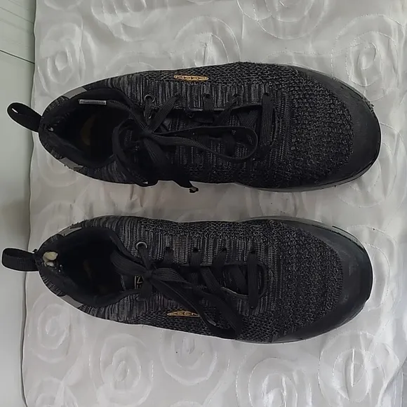 Keen Spartin Black Low Top Steel Toe Slip Resistant Sneakers Tennis Shoes Mens 8