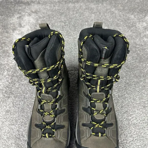 Keen Summit Country Boots Men's 10 Brown Leather Insulated Waterproof Hiking