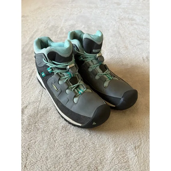 Keen Targhee Mid Waterproof Hiking Boots 1019836 Youth Size 6