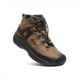 KEEN Targhee Mid Waterproof Hiking Boots for Kids Size 4.0