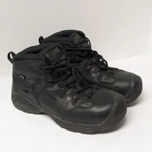 Keen Utility Detroit XT Mid Composite Toe Work Boots, Black Leather, Men's 10 EE
