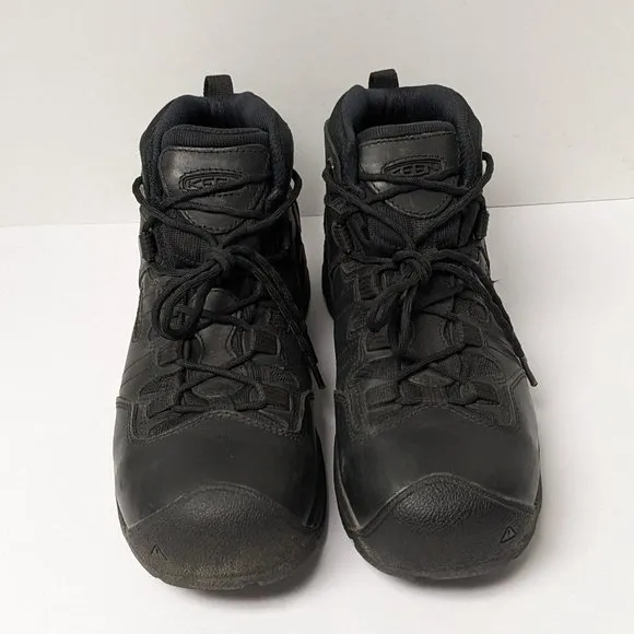 Keen Utility Detroit XT Mid Composite Toe Work Boots, Black Leather, Men's 10 EE