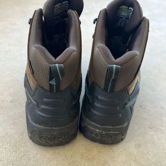 Keen Boots Brown Leather Pittsburgh Energy 6” Composite Safety Toe Men’s Sz 11.5