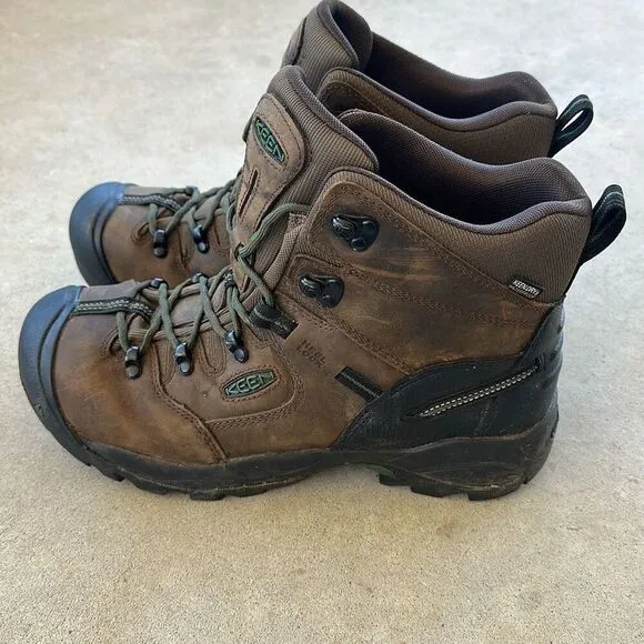 Keen Boots Brown Leather Pittsburgh Energy 6” Composite Safety Toe Men’s Sz 11.5