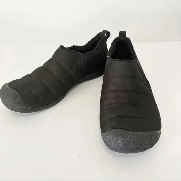 KEEN Mens 10 Howser Slipper II Monochrome Black Indoor Outdoor Comfort