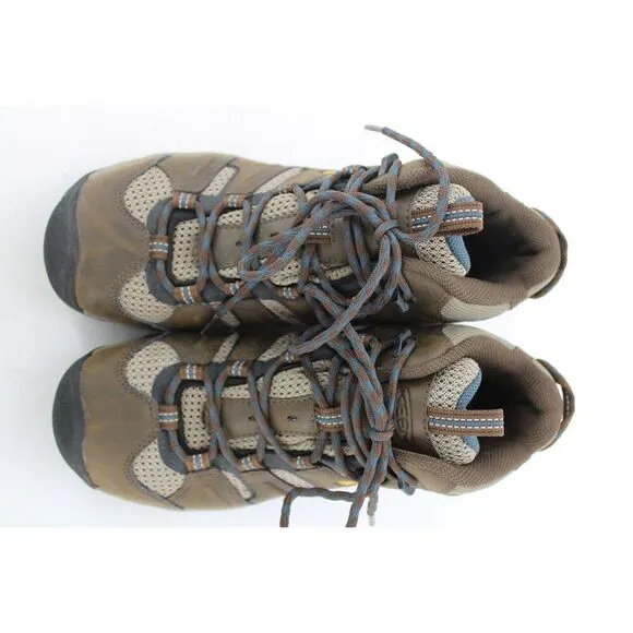 Keen Men's Mid Waterproof Brown Hiking Sneakers Boots Size 7 Excellent! 1014871