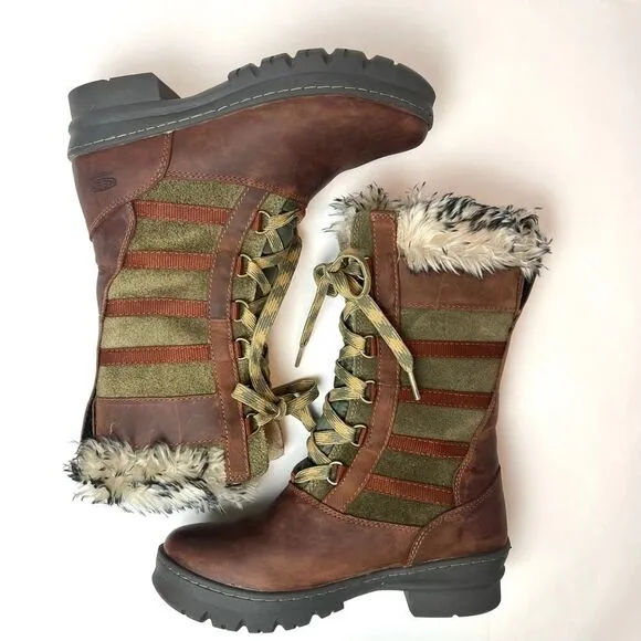 KEEN Women's Wapato Tall Leather Waterproof Insulated Boots Sz 6.5