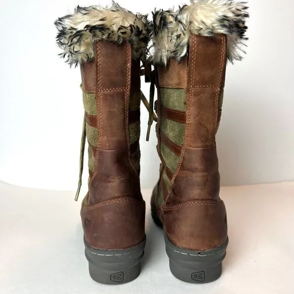 KEEN Women's Wapato Tall Leather Waterproof Insulated Boots Sz 6.5