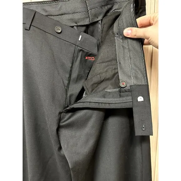 Kenneth Cole Awearness Men's Stretch Slim Fit Wool Dress Pant Size 36