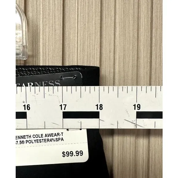 Kenneth Cole Awearness Men's Stretch Slim Fit Wool Dress Pant Size 36