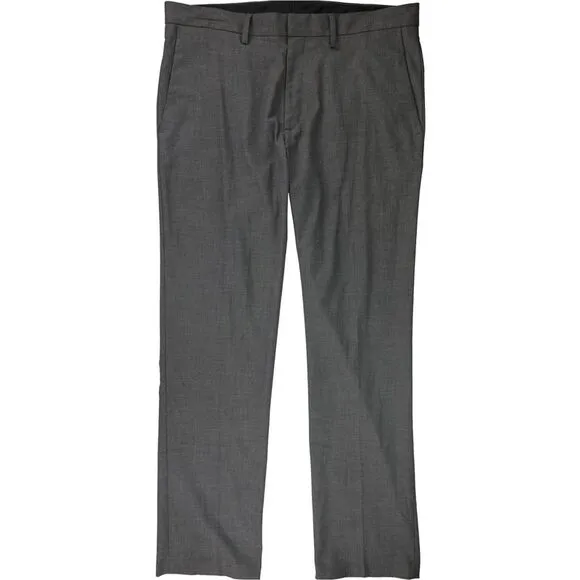 Kenneth Cole Mens Slim Fit Stretch Dress Pants Slacks, Grey, NWT