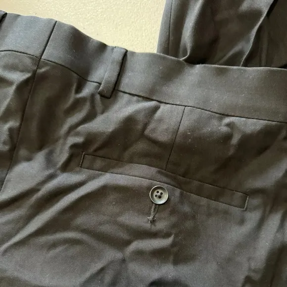 Kenneth Cole Reaction Men’s Pants Black Slim Fit Dress Pants 34Wx30L