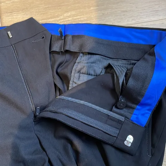 Kenneth Cole Reaction Men’s Slim Fit Black Suit Dress Pants 30Wx32L - NWT