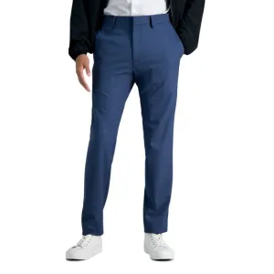 Kenneth Cole Reaction Men's Slim Fit Solid Performance Dress Pant, Chambray, 31W
