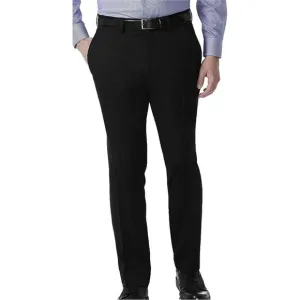 Kenneth Cole Reaction Mens Slim-Fit Stretch Dress Pants Black Size 36x32