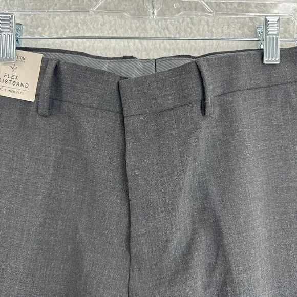 Kenneth Cole Reaction, Men’s Slim-Fit Stretch Pattern Dress Pants, 34Wx30L