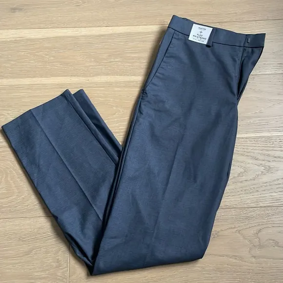 Kenneth Cole Reaction Men’s Stretch Slim Fit Charcoal Suit Dress Pants 32Wx32L