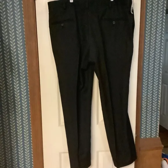 Kenneth Cole Reaction Slim Fit Dress Pants Black 38W x 30L New