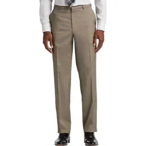 Kenneth Cole Reaction Slim-Fit Stretch Herringbone Dress Pants NEW WITH TAGS