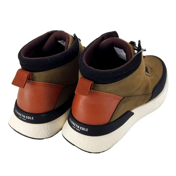 Kenneth Cole Sneakers 10 Life Light High Top Vegan Suede Outdoor Fashion Shoes