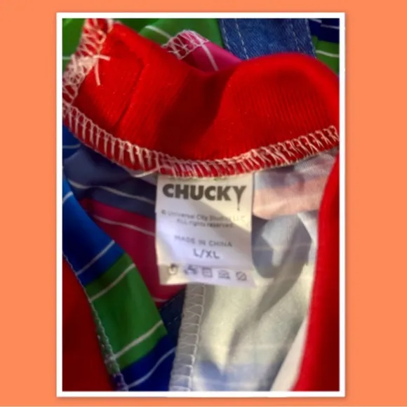 Kids Chucky Costume, Child- L/XL