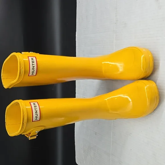 Kids Hunter Yellow Tall Rain Boots Girls 2 Boys 1