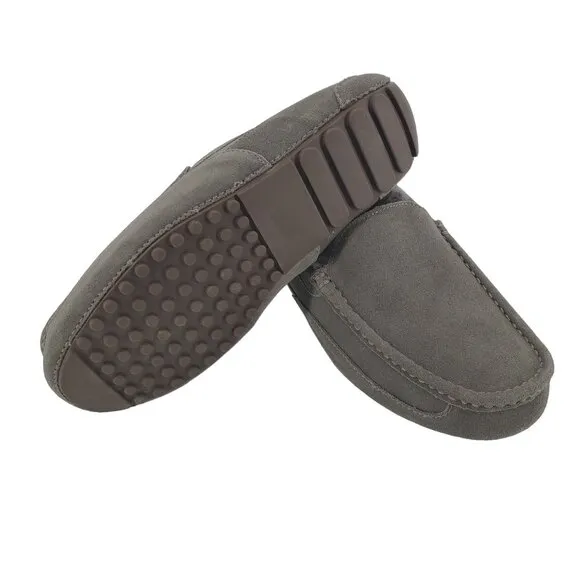 Kirkland Slippers 10 Suede Fur Loafers Ascot Slip-on Indoor Outdoor Casual Shoes