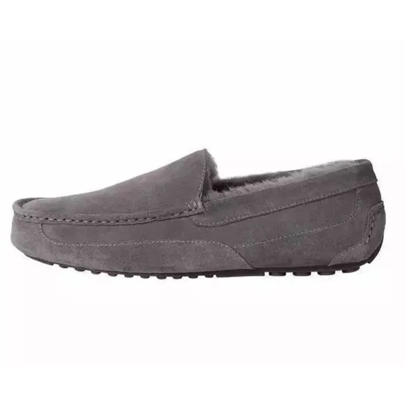 Kirkland Slippers 10 Suede Fur Loafers Ascot Slip-on Indoor Outdoor Casual Shoes