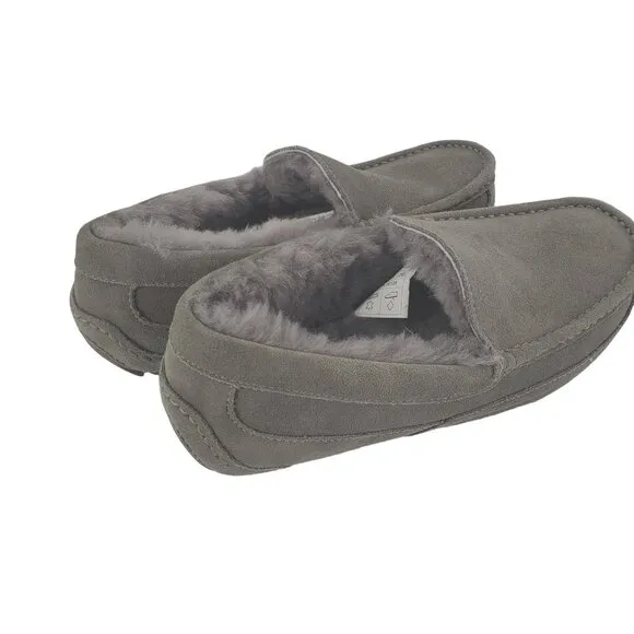 Kirkland Slippers 10 Suede Fur Loafers Ascot Slip-on Indoor Outdoor Casual Shoes