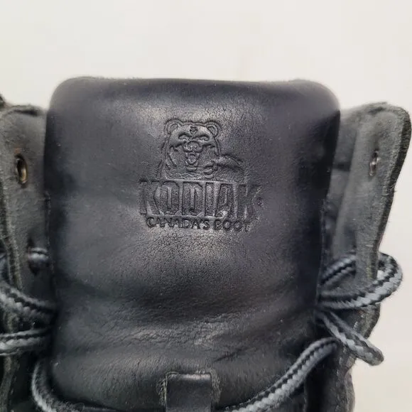 Kodiak Magog waterproof Thinsulated lace up leather boots black Tan Mens sz 9