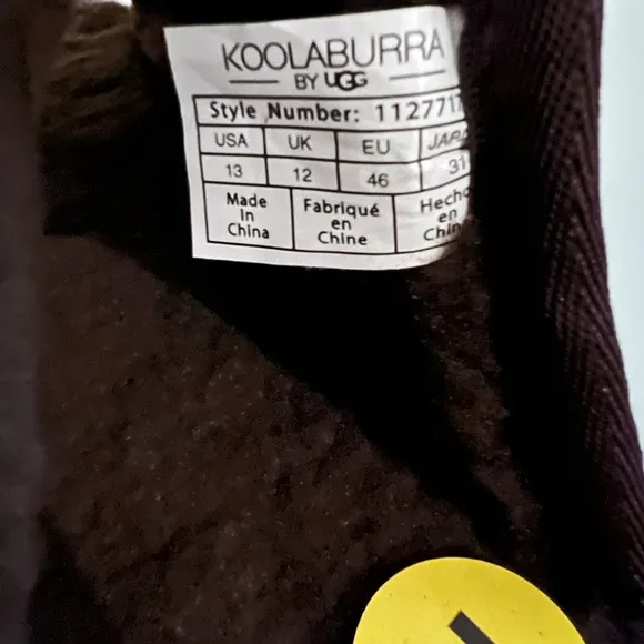 Koolaburra by UGG Men's Dawsen Slippers size 13 chocolate brown